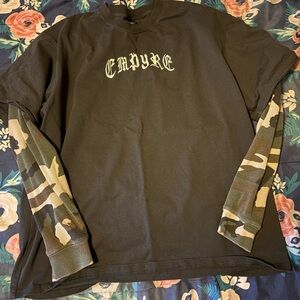 Empyre Black and Camouflage Men's Shirt size Xlarge